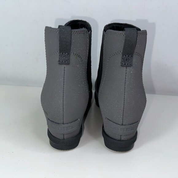 Sorel Joan Of Arctic Wedge II Chelsea Booties Size Youth 4 Quarry Gray - Picture 7 of 13